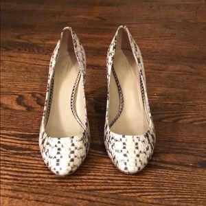 Coach snake skin heels